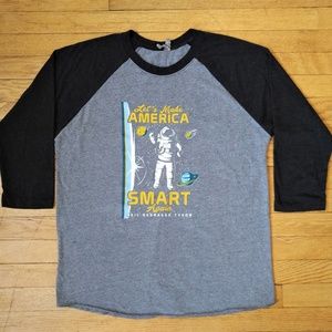 MAKE AMERICA SMART AGAIN Shirt  Sz L